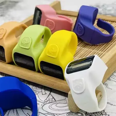 Assorted classic ring-style digital counters in multiple colors