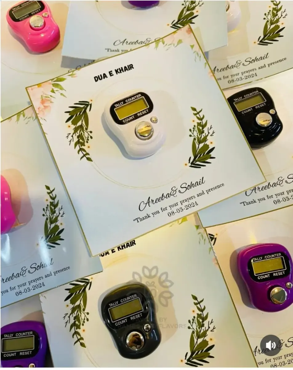Dua-e-Khair personalized Tasbeeh counter cards